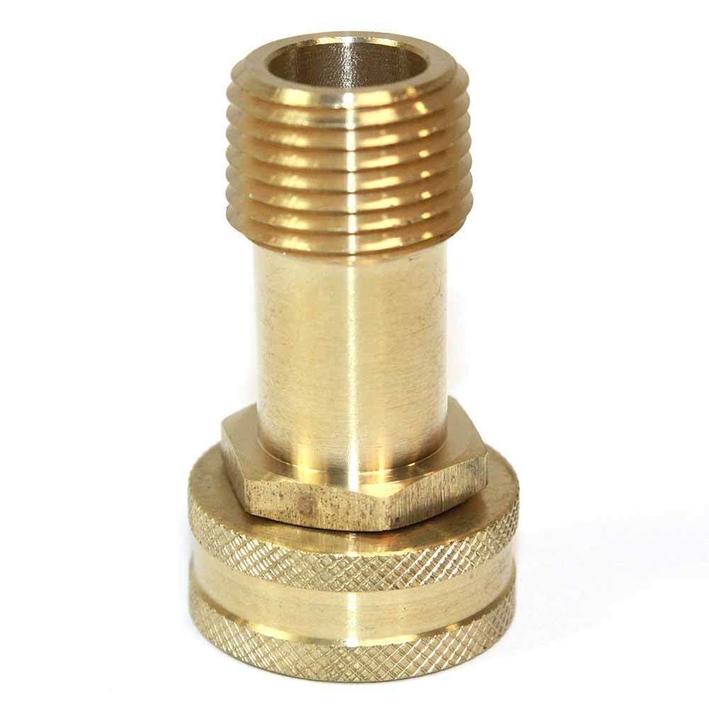 (1) 3/4″ GHT Female x 1/2″ Male NPT Hose Swivel Fitting – FGF108