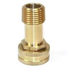 (1) 3/4″ GHT Female x 1/2″ Male NPT Hose Swivel Fitting – FGF108