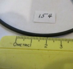 154 O-ring. 3-3/4″ ID x 3-15/16″ OD x 3/32″ thick. Buna-70. Quan 1.