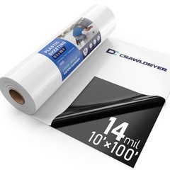 Crawl Space Vapor Barrier – 14 mil 10′ x 100′, Crawlspace Encapsulation kit