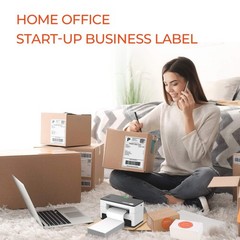 4×6 Inch Thermal Shipping Labels – 1000 Fanfold Adhesive Mailing Labels for Prin