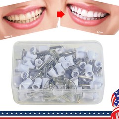Disposable Dental Prophy Polishing Cups Latch Type Rainbow & White