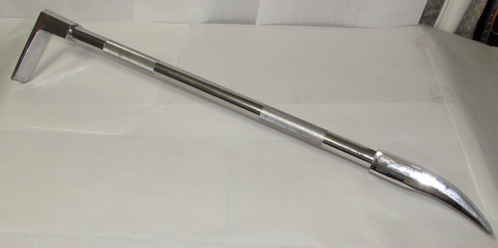 36″ Halligan bar with Nickel Finish. Hardened High Carbon Steel. 11 Lbs – z2