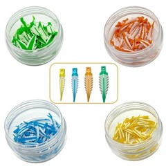 Disposable Plastic Wave Shape Dental Tooth Gap Composite Interdental Wedge Mixed