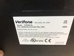 Verifone Topaz XL CC NO 04-068, POWERS ON, UNTESTED OFFERS WELCOME!