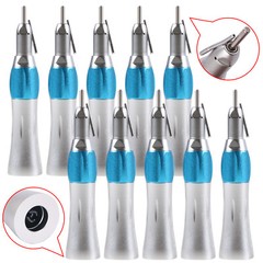 1-10PC Dental Surgical Straight Handpiece 1:1 NoseCone With External Nozzle Pipe
