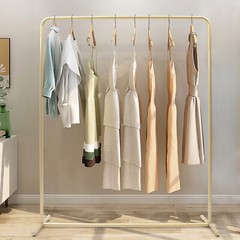 Golden Vintage Clothing Storage Shelf Garment Rack Clothes Hanger Industrial