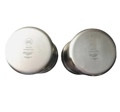 Set of 2 Commercial Grade Vollrath 78154 Stainless Steel 2.5 Quart Containers