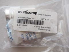 4 New MULTICOMP SPC4277 RF Coaxial Connector N Type Straight Plug Solder 50 Ohm