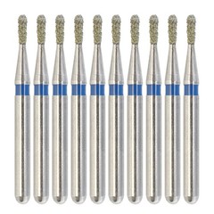 10pcs/pk Dental Diamond Burs FG 830-010M Pear Shape Medium Grit High Speed Burr