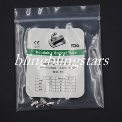 50 Kits Dental Orthodontic Bonding Buccal Tubes 1st/2nd Molar Roth/Edgewise/MBT