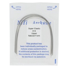 Dental Orthodontic Niti Super Elastic Arch Wires Round Rectangular Ovoid Natural
