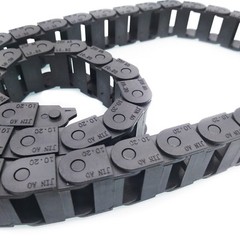 2M 2000mm Black Long Nylon Cable Drag Chain Wire Carrier 10 x 20mm