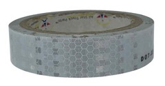 White DOT-C2 Reflective Tape Conspiciuity Safety Caution Night Trailer Truck Car