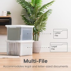 Compact File Storage Solution with 20 Pounds Capacity for Home and Office