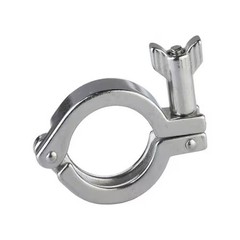 Vne 13Mhhm5.0 Clamp, Stainless Steel, Threaded, 5 In