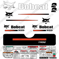Fits Bobcat T450 Compact Track Loader Decal Kit Skid (Straight Stripes)