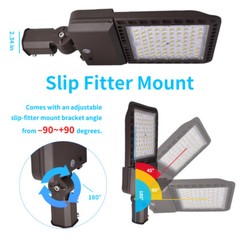 300W LED ShoeBox Parking Lot Street Light Outdoor Commercial Road Area Lighting