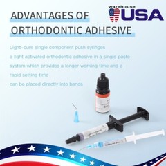 Dental Orthodontic Light cure adhesive kit Resin For bonding Bracket Braces