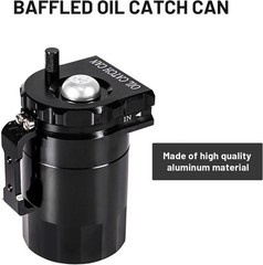 350ml Aluminum Oil Catch Can 2-Port Oil Separator Tank Compatible with Ford F…