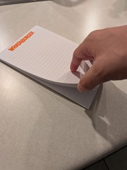Whataburger Note Pad 5.5 inch x 8.5 inch ***SEE DESCRIPTION