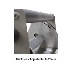 1-25mm Croissant Dough Press Machine Manual Pastry Dough Sheeter Dough Roller
