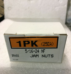 4 BOXES ALBANY COUNTY FASTENERS 5/16-24 Finished Hex JAM THIN Nuts Solid Brass