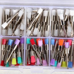 Dental Nylon Polishing Flat Latch Polisher Prophy Brush Disposable Mixed US