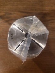 Lyndex 1/4″ Round 3J Collet 3-3/4″ Overall Length, 1.988-20″ External Thread