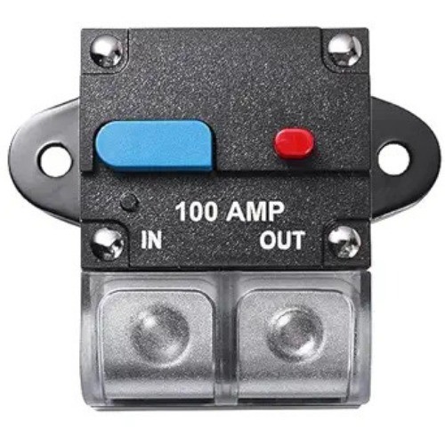 100 Amp Circuit Breaker Resettable Manual Reset Switch Button for Style: 100A