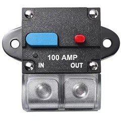 100 Amp Circuit Breaker Resettable Manual Reset Switch Button for Style: 100A