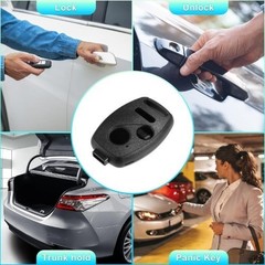 3-Button Keyless Entry Remote Key Fob Shell Case for CR-V CR-Z Fi Color: Black