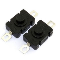 50/100/200x KAN-28 Flashlight Switch AC 250V 1.5A Self-Lock Push Button Switchs