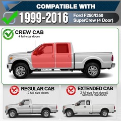 Running Boards for 1999-2016 F-250/F-350 SuperCrew, Heavy-Duty Work Steps