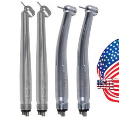 1-5* Dental Standard / 45° Angle Head High Speed Handpiece Air Turbine 4Holes