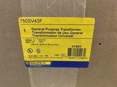 750SV43F Square D .750 KVA 120/240 12/24 Control Transformer