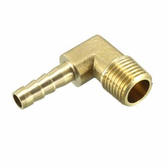 5 Pieces 1/4 HOSE BARB ELBOW X 1/4 MALE NPT Brass Pipe Fitting Gas Fuel Water