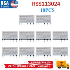 10pcs Power Relay For Weidmuller RSS113024 4060120000 24VDC 277VAC 6A 5-Pins
