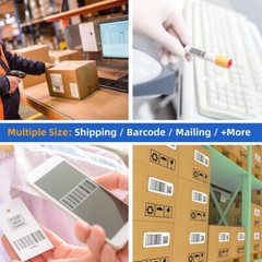 12Rolls 2″x1″ Direct Thermal Labels 1300/Roll Barcode UPC/ FBA for Zebra & Rollo