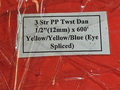 Ideal 1/2″ Diameter X 600 Ft Long Pro-Pull Polypropylene Rope Blue/Yellow 31-850