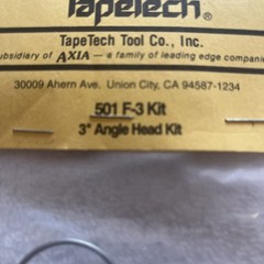 TapeTech 3 Angle Head Repair Kit 501 F-3 New In Package