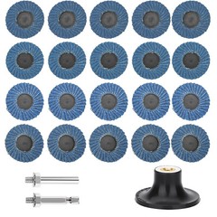 20 x 2″ Roll Lock Flap Sanding Disc 40 60 80 120 Grit Die Grinder Grinding Wheel