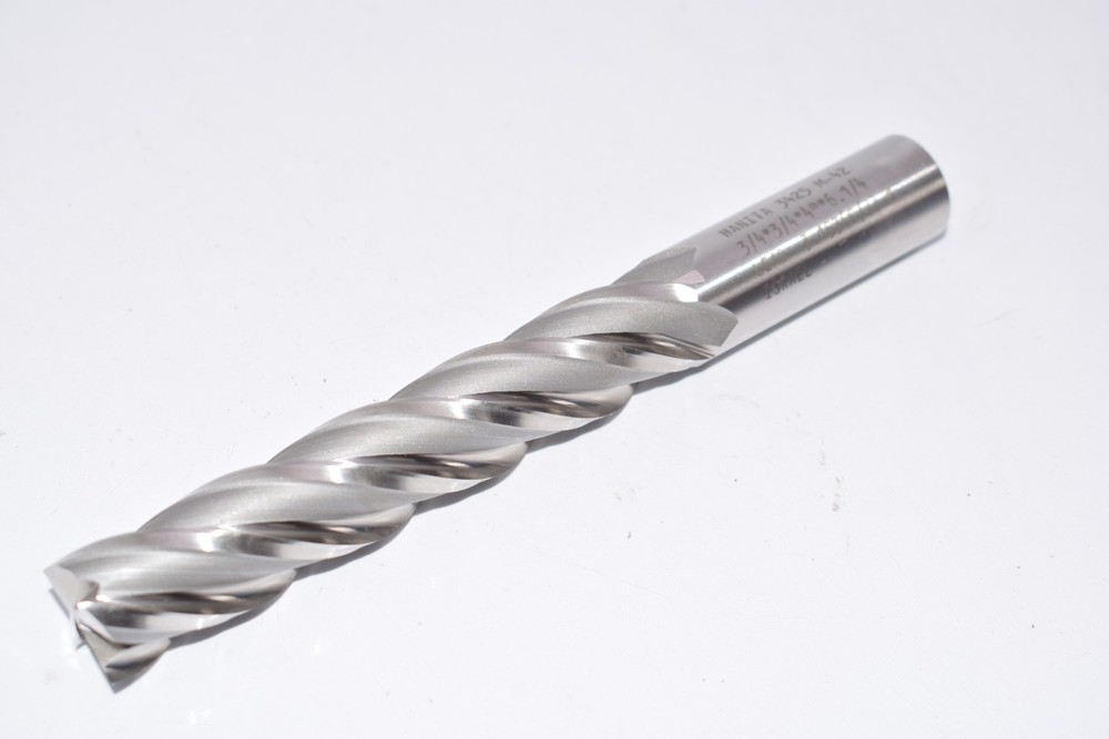 HANITA 3425 3/4” x 3/4” x 4” x 6-1/4” HSS 4FL End Mill