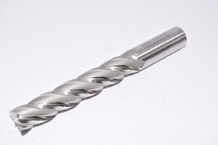HANITA 3425 3/4” x 3/4” x 4” x 6-1/4” HSS 4FL End Mill