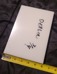 Natural White Delrin 3/4 x 5 7/8 x 8 1/2 (.750 x 5.875 x 8.500) INV#X-29