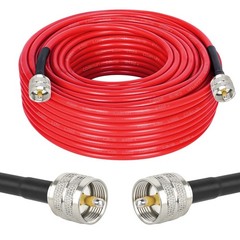 RG8X Coaxial Cable 100ft,CB Coax Cable,UHF PL259 Male to Male Low L… Fast Ship