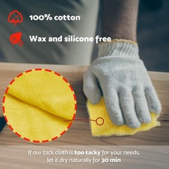 Painter’s Tack Cloth 6 pack Paint Woodworking Sticky Tac Rag 18″x36″ Clean Dust