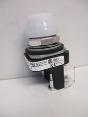ALLEN BRADLEY 800T-Q24W, WHITE ILLUMINATED PILOT LIGHT, 30.5MM LAMP 757