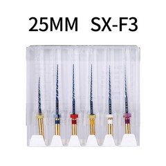 6Pcs Dental Endodontic NiTi Engine Use Heat Activated Rotary Files 19mm/25mm