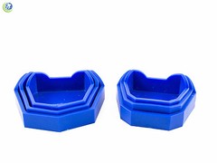 Dental Model Lab Base Former Molds for Stone Tray Loading Assorted Set of 6